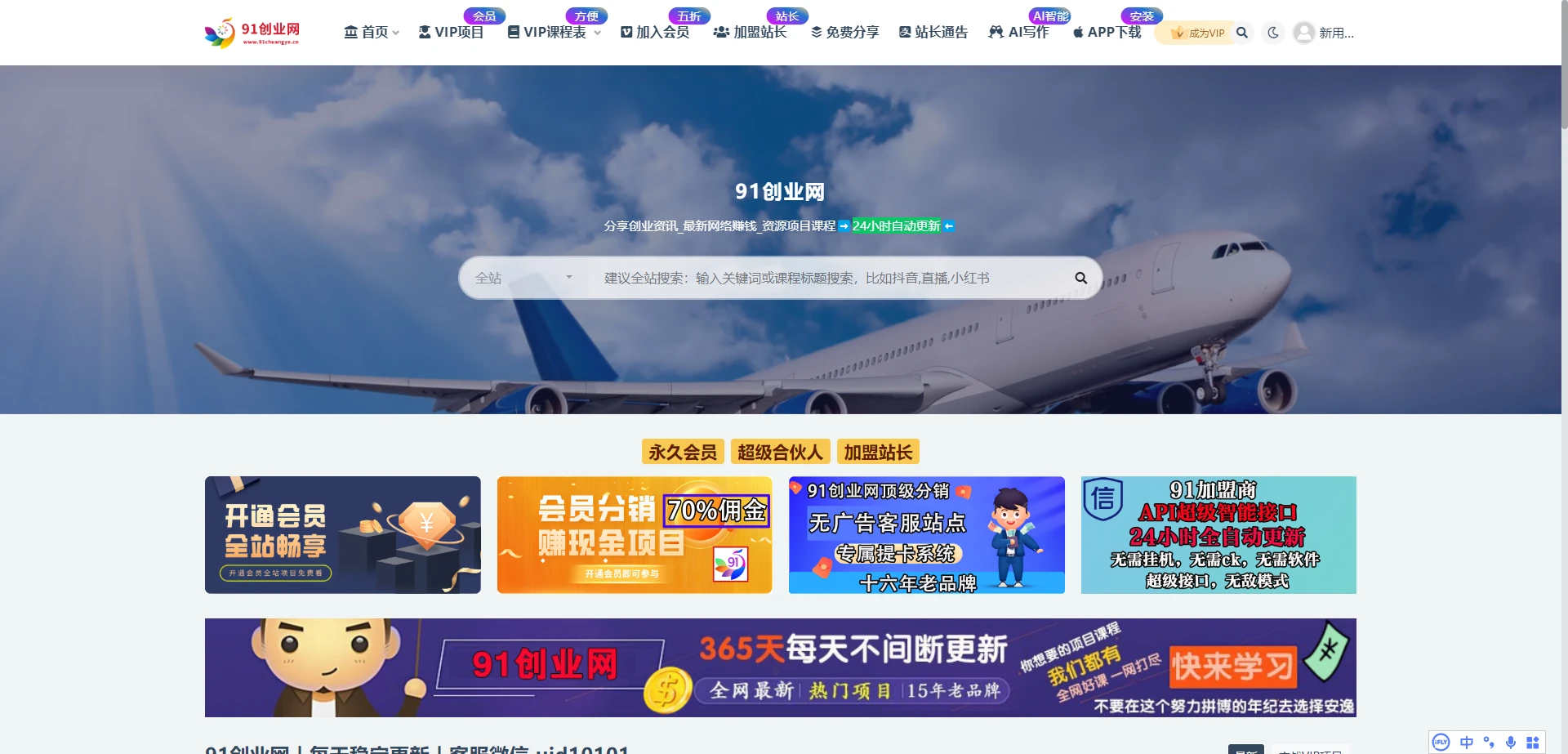 91创业网-不带数据 多主题